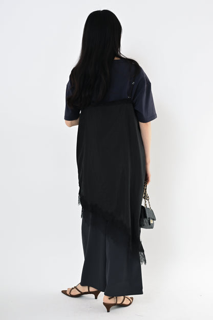 [再入荷]レースアシメヘムキャミソール