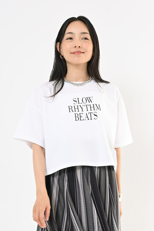 UVショート丈ロゴTシャツ