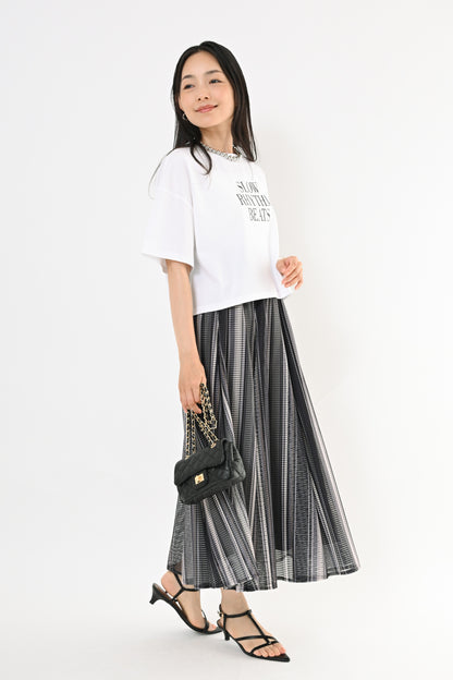 〈30%OFF〉UVショート丈ロゴTシャツ