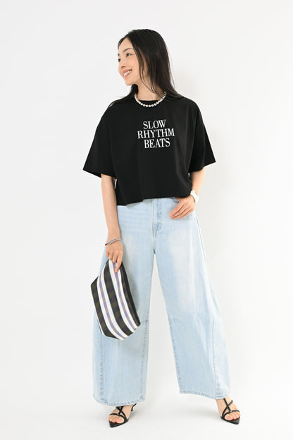 〈30%OFF〉UVショート丈ロゴTシャツ