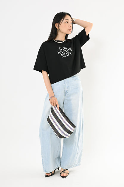 〈30%OFF〉UVショート丈ロゴTシャツ