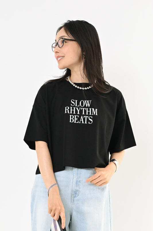 UVショート丈ロゴTシャツ