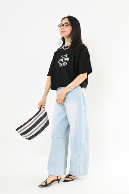 〈30%OFF〉UVショート丈ロゴTシャツ