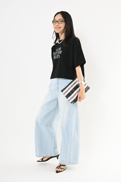 〈30%OFF〉UVショート丈ロゴTシャツ