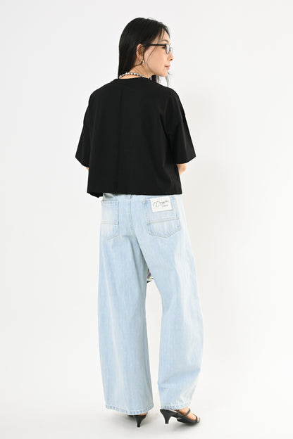 〈30%OFF〉UVショート丈ロゴTシャツ