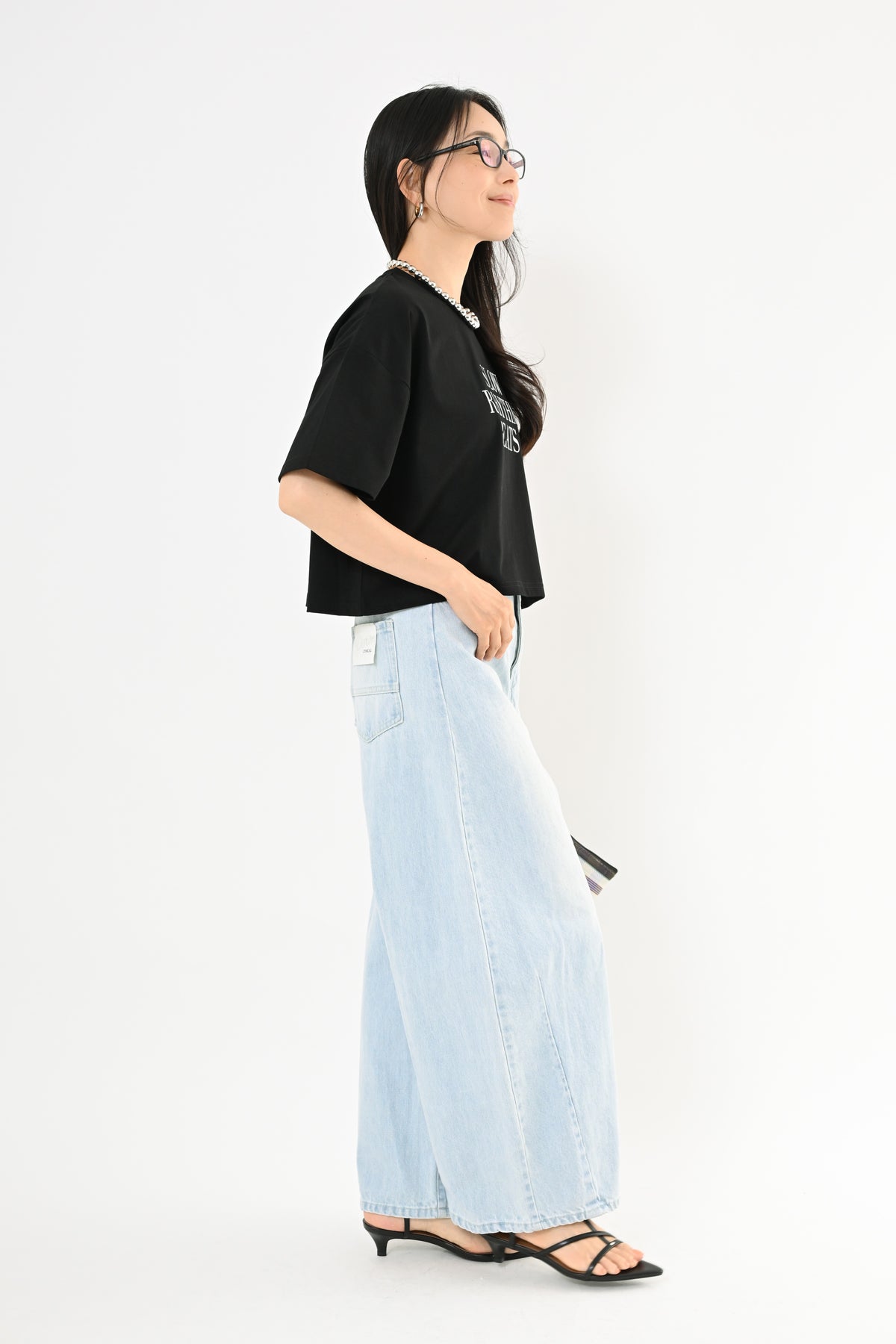 〈30%OFF〉UVショート丈ロゴTシャツ