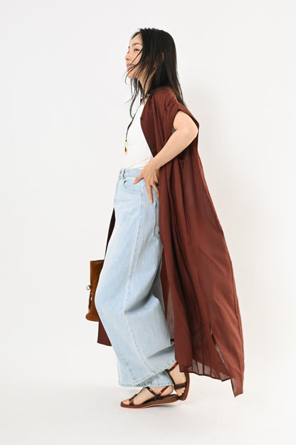 ワイドカーブデニムパンツ