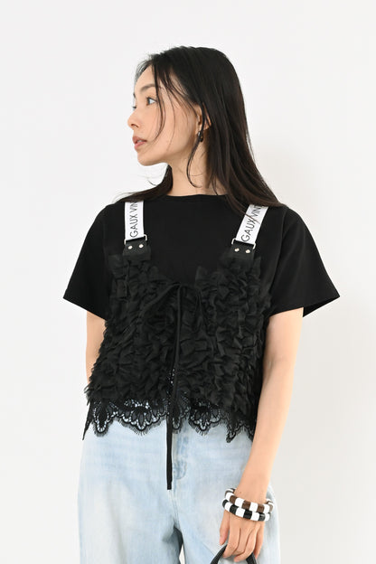 〈期間限定割引〉フリルショートビスチェ