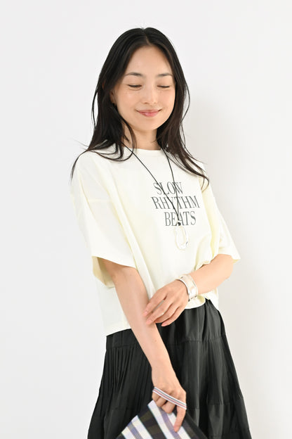 〈30%OFF〉UVショート丈ロゴTシャツ