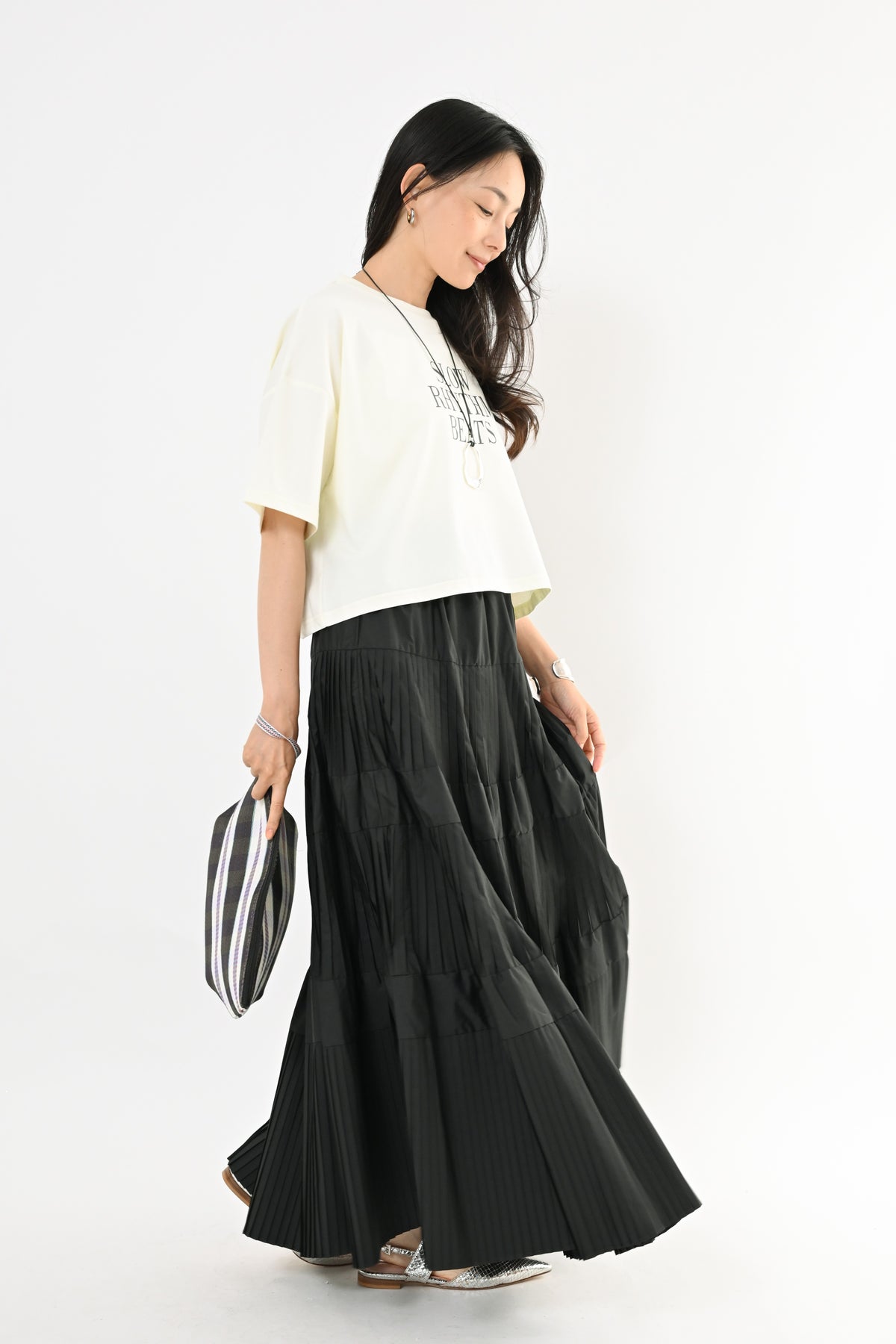 〈30%OFF〉UVショート丈ロゴTシャツ