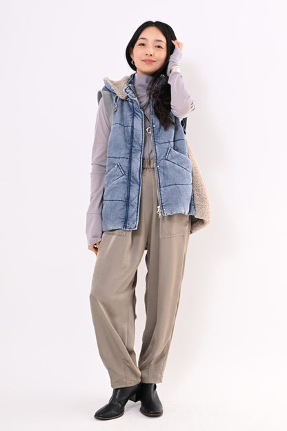 デニムボア切り替えベスト