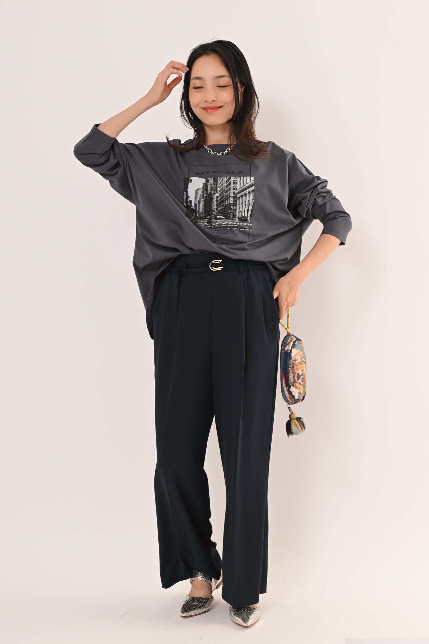 ［ＮＥＷ］ストレッチワイドパンツ