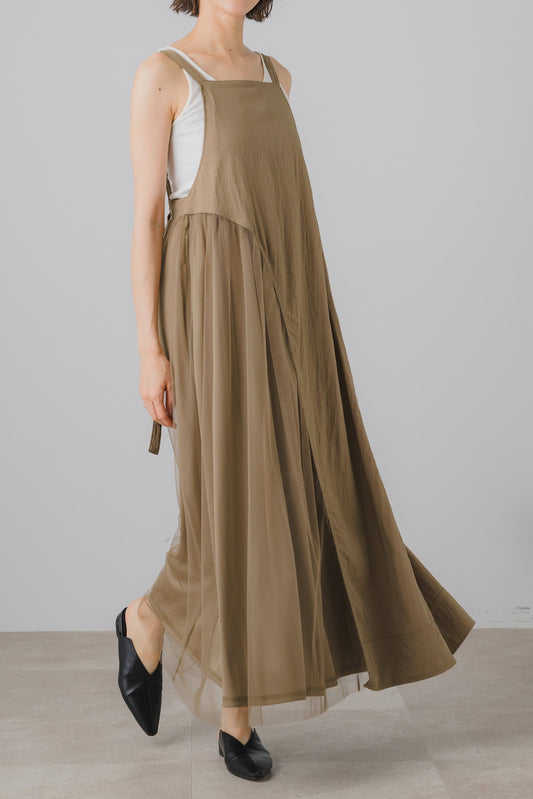 〈ご試着キャンペーン対象品〉チュールコンビジャンパースカート