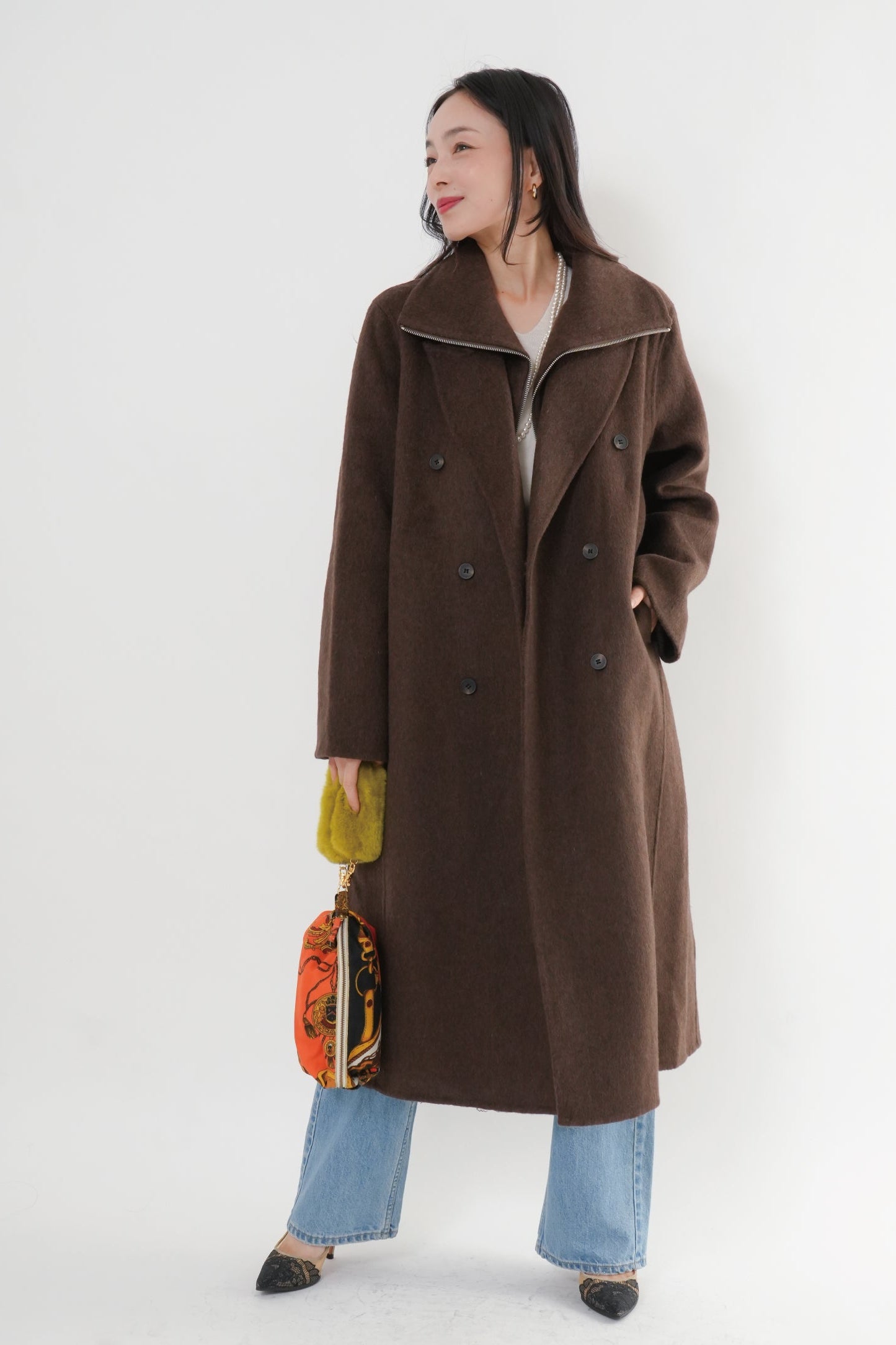 ESMOK ウール100% ロングコート ESMOK ウール100% ロングコート